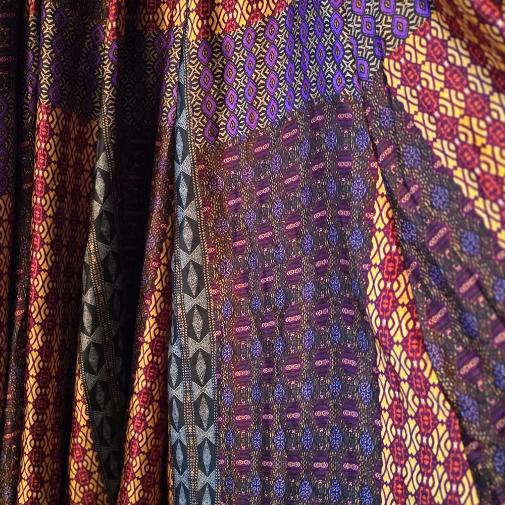 Ashley Stewart Multicolor Patterned Maxi Skirt - Picture 4 of 7
